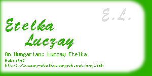 etelka luczay business card